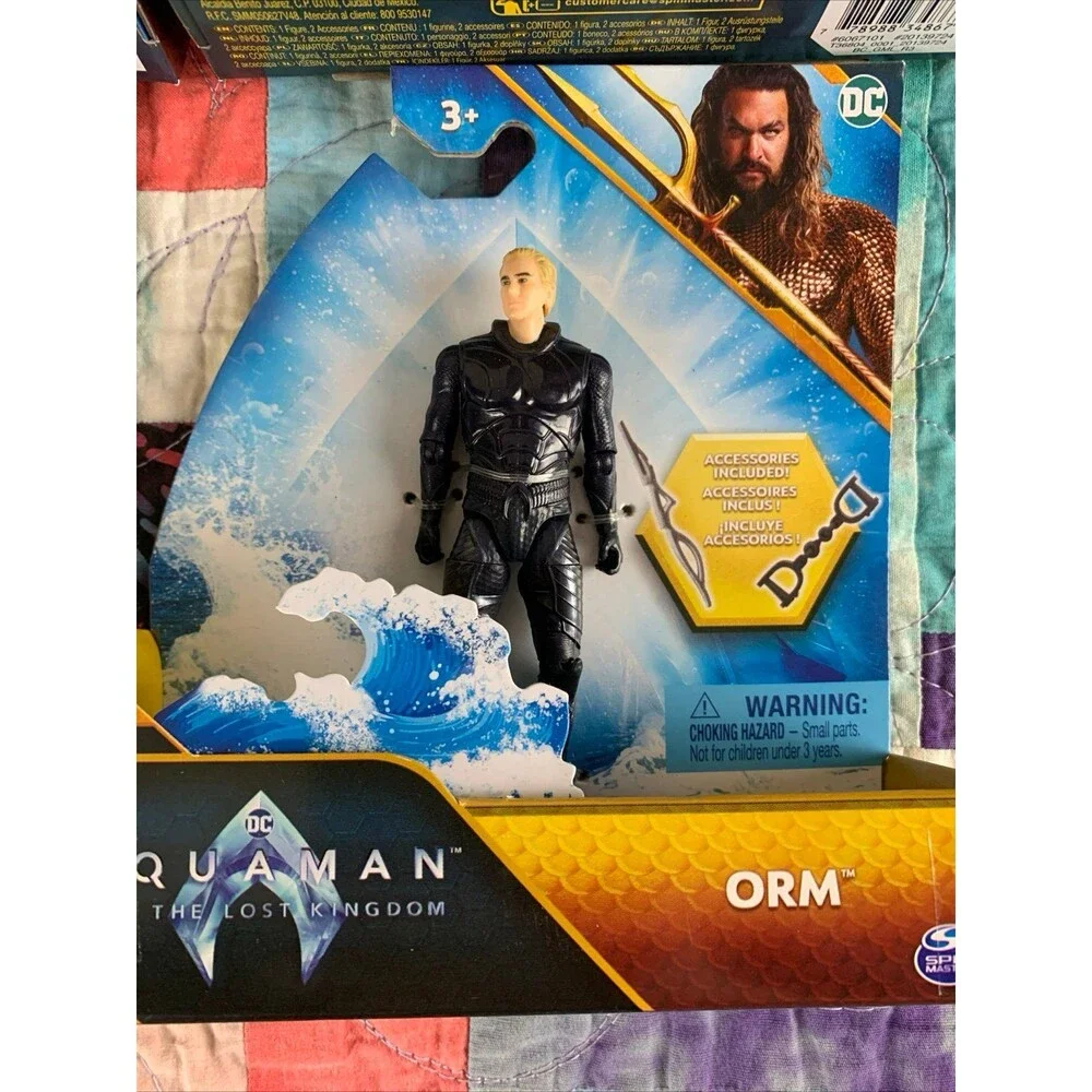 Aquaman & the Lost Kingdom lot of 4 Spin Master 4”  Aquaman, Stealth, Orm, Manta